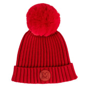 Mitch & Son Boys Red Pom Pom Hat